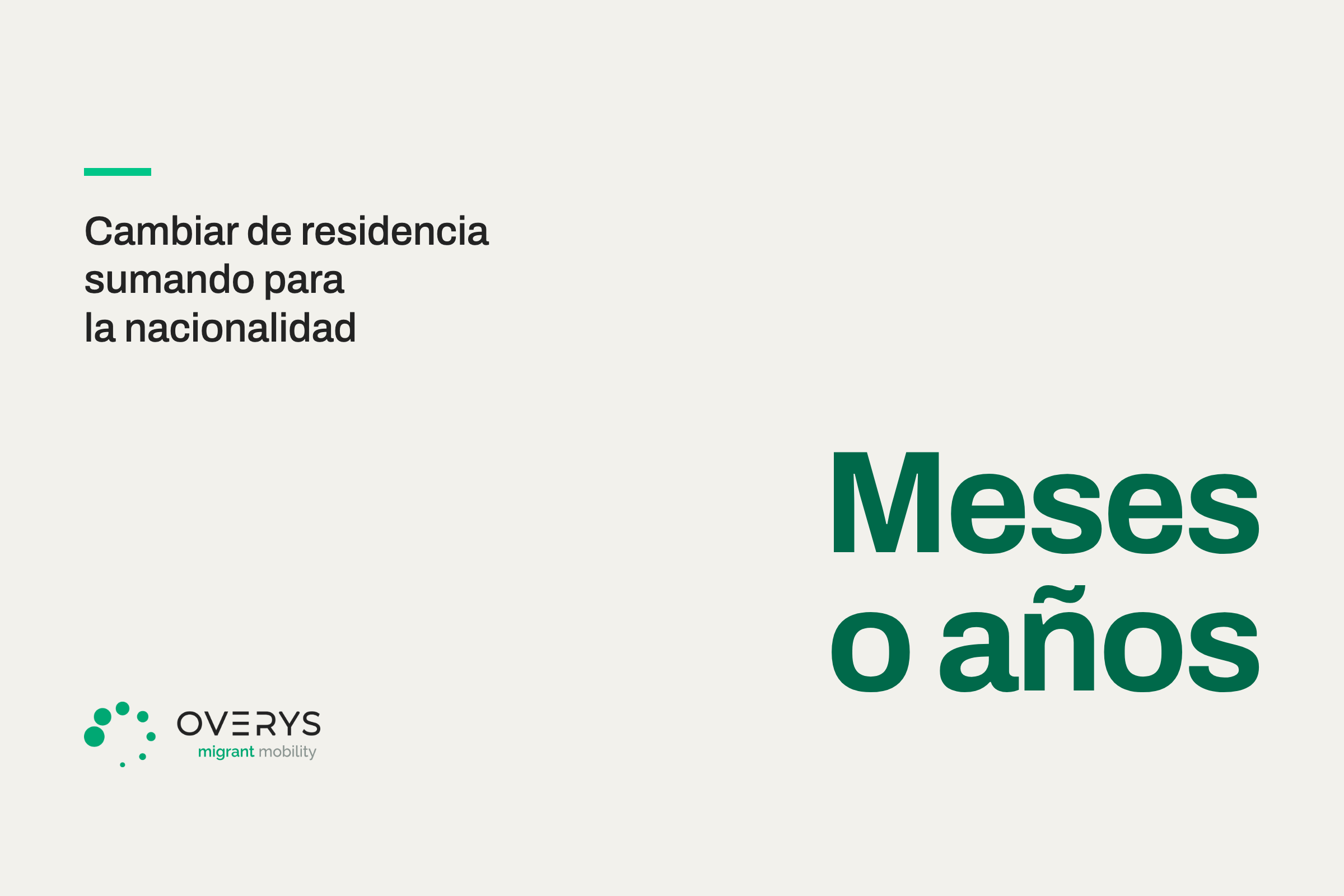 Estás en nómada digital sumando para la nacionalidad y piensas cambiar de residencia: lo que ese cambio puede costarte en años