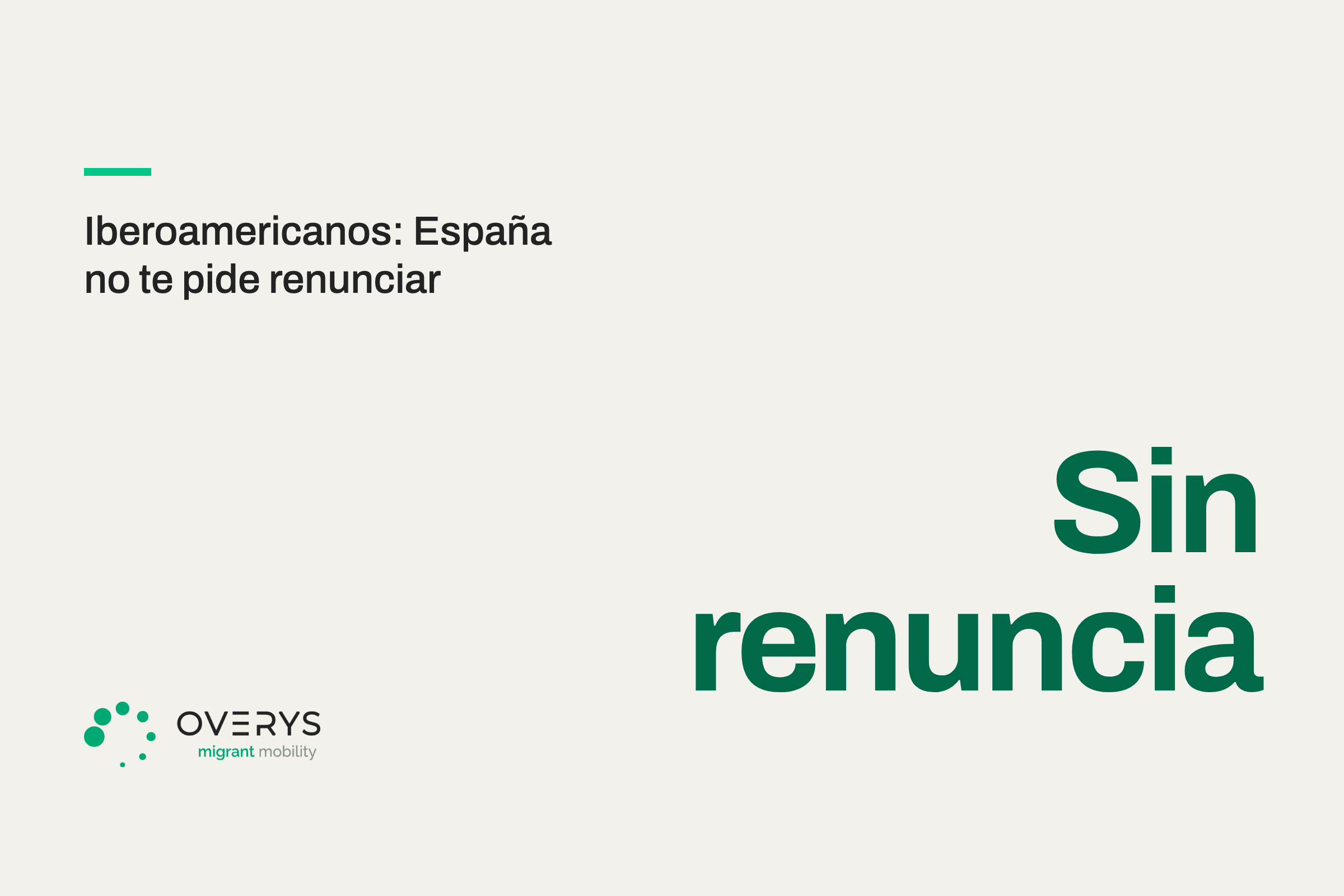 Te dijeron que para hacerte español tendrás que renunciar a tu nacionalidad: si eres de un país iberoamericano, España no te lo pide