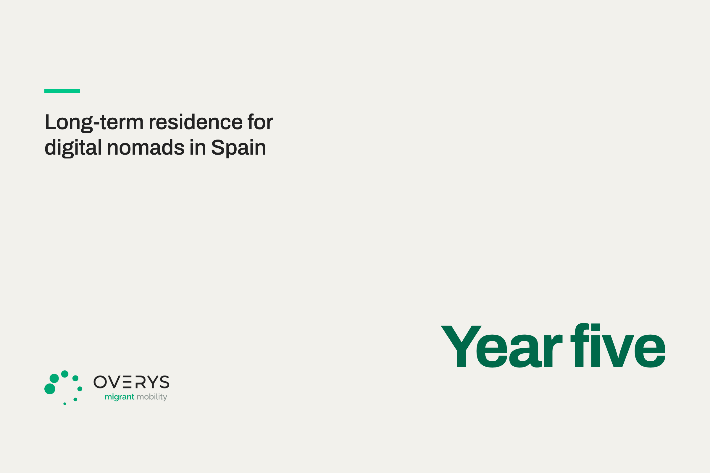 You’re in Spain on the digital nomad visa (Ley 14) and you’re not going for citizenship: the five-year calendar to permanent residence, the two doors it opens — and the absences that can close them